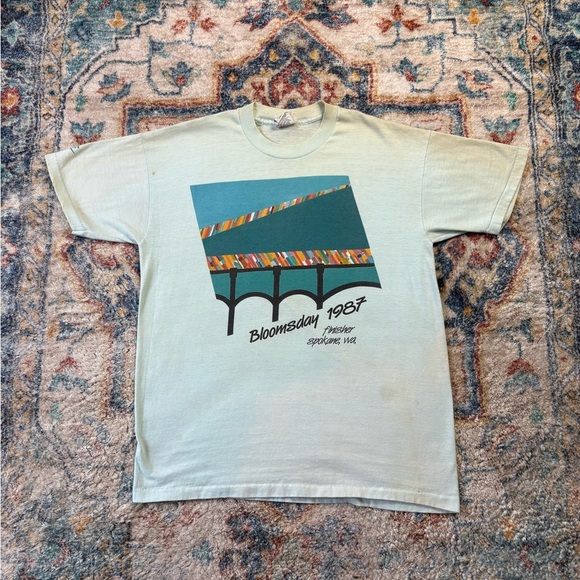Vintage Other - Vintage 80s Nike Bloomsday Race T-shirt Large